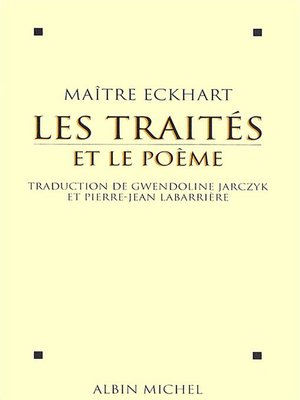 cover image of Les Traités et le Poème